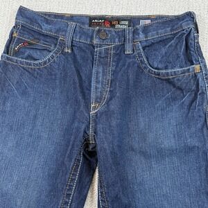 Ariat FR Men's 32x32 M3 Loose Straight Flame Resistant Denim Blue Jeans